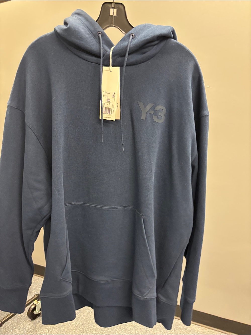 Y-3 Men’s Slate Blue Pullover Hoodie